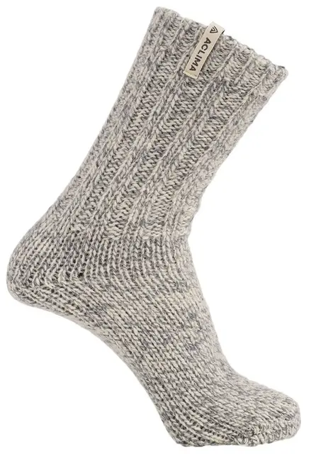 Aclima Norwegian Wool Socks Grå/ Hvit - 36-40 