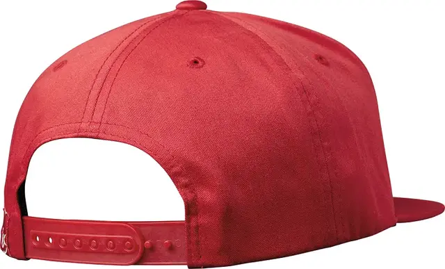 Es Main Block Snapback Cap Red - One Size 