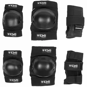 TSG Basic Junior Pad Set Black - One Size