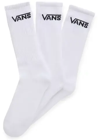 Vans Classic Crew Sock 3-pack White
